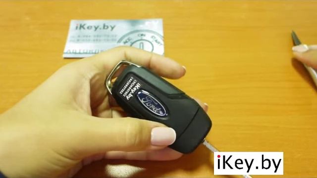 Замена батарейки в выкидном ключе ФОРД Фьюжн Change the battery смотреть онлайн