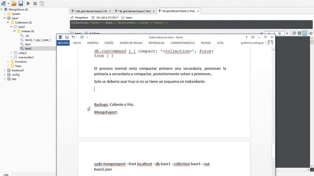 MONGODB LABORATORIO COMPACT, INDEXACIÓN, MONGOEXPORT, MONGOIMPORT. смотреть онлайн