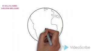 How to Draw a Planet Earth / Как нарисовать планету Земля