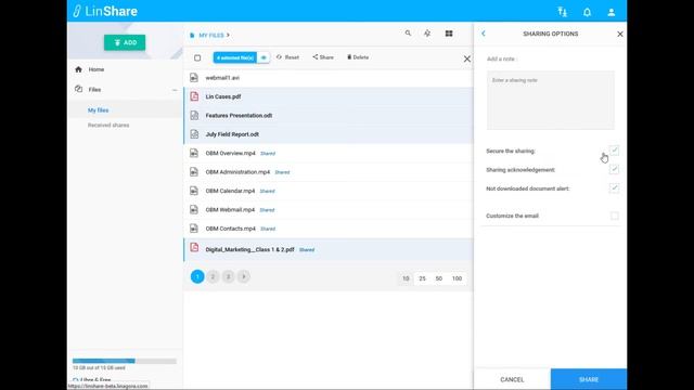 LinShare Sharing Overview смотреть онлайн