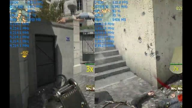 Тест Modern Warfare 3 рубилово в хаосе на розогнаном проце FX 6300 смотреть онлайн