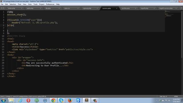 PHP & MySQL Signup Login Example Part 5/9 смотреть онлайн
