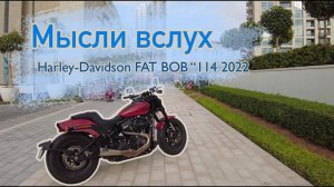 Мысли вслух: Harley-Davidson FAT BOB 114 2022. Не смотри это видео!!!