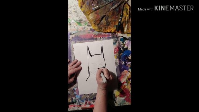 How to do a quick Batman sketch!~Learn Art смотреть онлайн