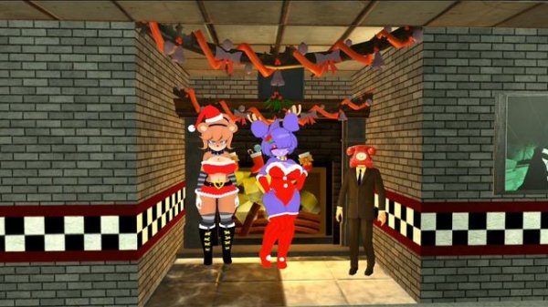 Fireplace and Elfbot Village fap nights at frennis VR Chat