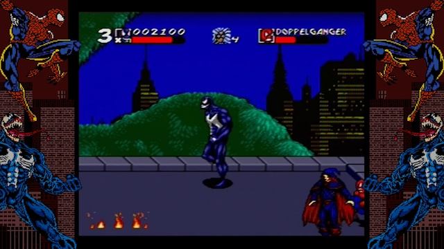 How to Defeat Spider-Man and Venom Maximum Carnage Bosses - Sega Genesis смотреть онлайн