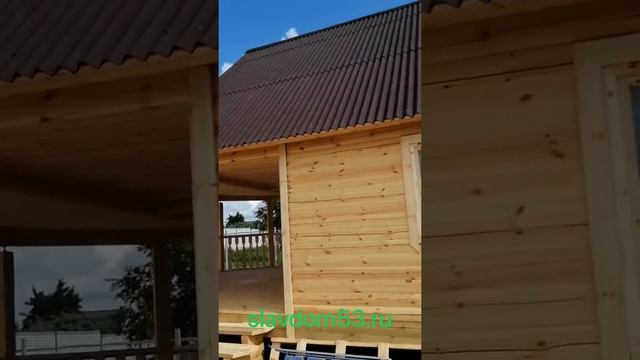 Видеообзор Бани Б-18 6х8м Эконом из бруса 100х150 от СлавДом53 смотреть онлайн