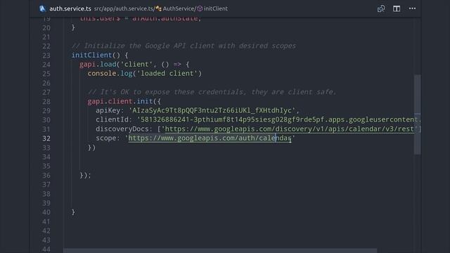 Google Calendar + Firebase Auth смотреть онлайн