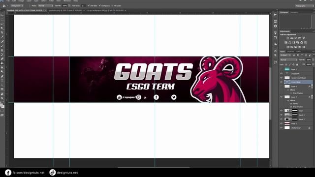 Adobe Photoshop Tutorial : Design E Sports / Sports Banner for Youtube Channel смотреть онлайн