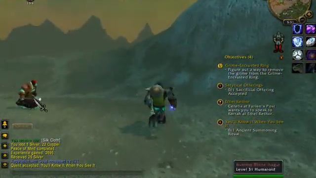 World of Warcraft- Cataclysm-Sheridoth- Questing in Desolace смотреть онлайн