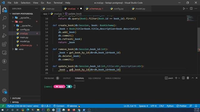 Fastapi RESTful API CRUD postgresql смотреть онлайн