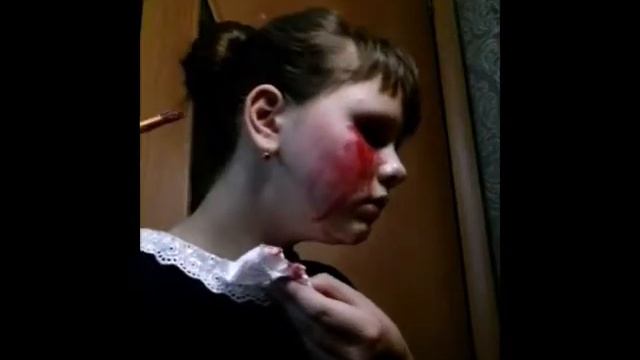 ч.2 МАКИЯЖ НА ХЭЛЛОУИН!КРОВЬ ИЗ ГЛАЗА? смотреть онлайн