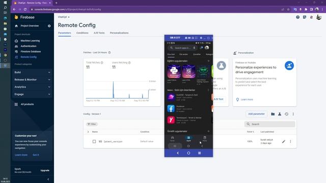 FIREBASE REMOTE CONFIG - KOTLIN смотреть онлайн