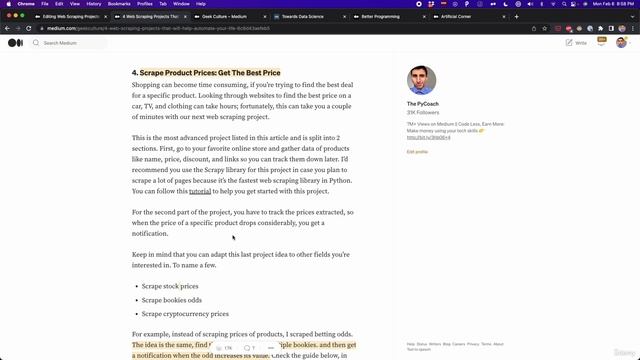 15. How to Make Money Using Web Scraping 4. Getting Started - Part 2 смотреть онлайн