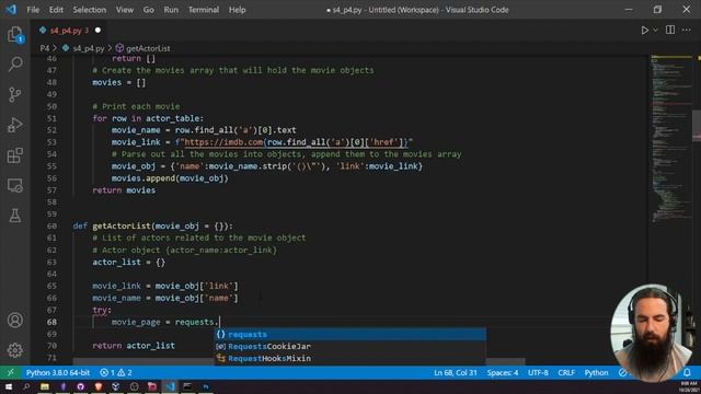 [Scrape the Planet Course] 4.4 - The Kevin Bacon Spider: Building an Imperfect IMDB Spider смотреть онлайн