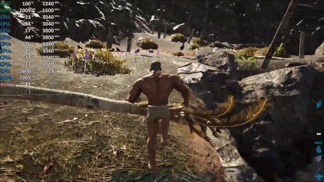 ARK: Survival Evolved AMD Ryzen 5 2400G Vega 11 Gameplay Benchmark смотреть онлайн