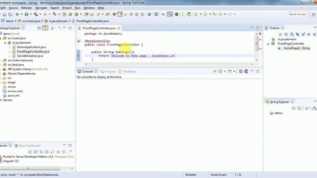 Spring Boot + Rest Controller Simple Demo смотреть онлайн