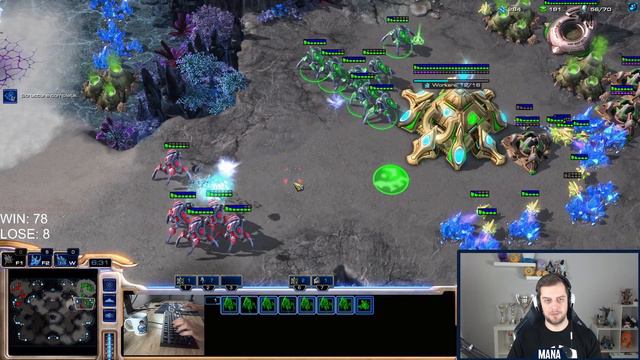 I reached 6000 MMR Grandmaster playing only 1 unit! Stalker Only to GM #25 StarCraft 2 смотреть онлайн