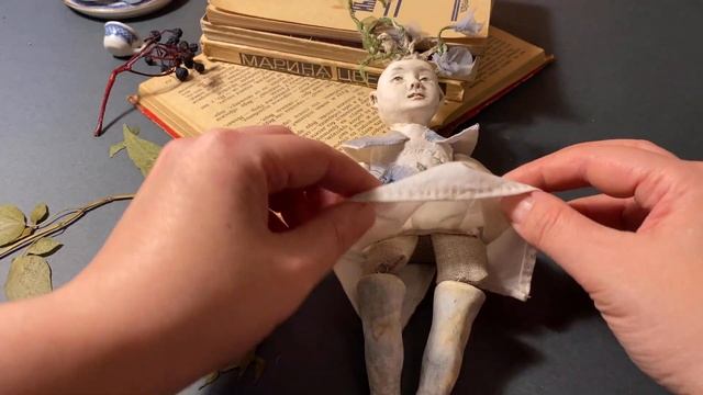 Как устроена кукла?!Обзор коллекционной авторской куклы ручной работы «Маленькая лесная Девочка-фея смотреть онлайн