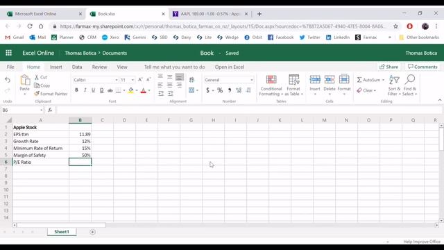 How to Calculate Intrinsic Value (Apple Stock Example) смотреть онлайн