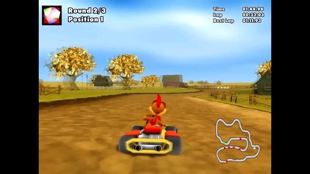Crazy Chicken Kart 2 (game) смотреть онлайн