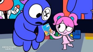 Player & Blue! - Rainbow Friends & Poppy Playtime Animation