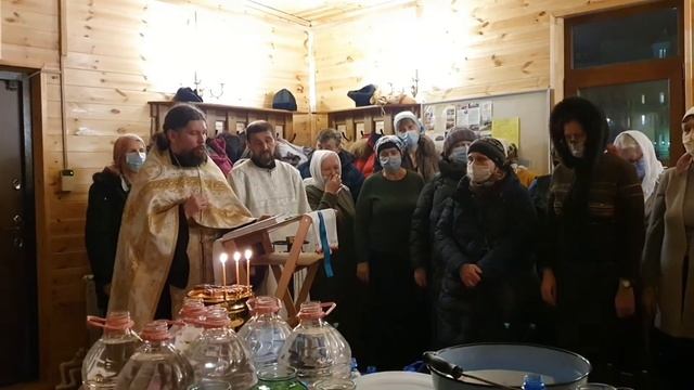 Освящение воды (молебен 18 января 2021г.) смотреть онлайн