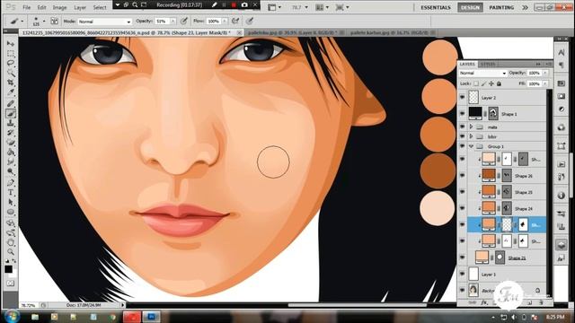 Time Lapse Tutorials Vector x vexel soft shading (Lion) Photoshop cs5 full смотреть онлайн