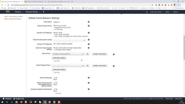 Amazon CloudFront Cache Policies Tutorial смотреть онлайн