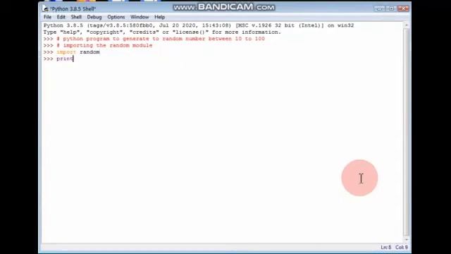 Python programming #4 tTo generate a random number || Techart world смотреть онлайн
