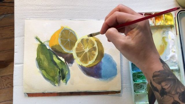 Gouache Paint-Along "Lemon Halves" with Heather Ihn Martin смотреть онлайн