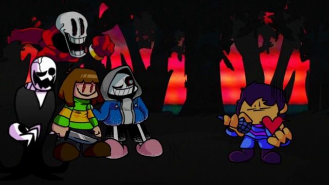Triple Trouble But Undertale Characters Sing It смотреть онлайн