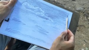 Рисунок простым карандашом. Облака.