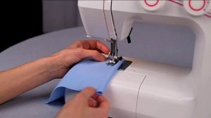 Уроки шитья Janome - строчка зигзаг (синтетика)