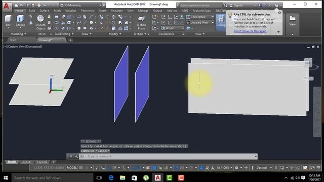 Sculpt Tool in AutoCAD 2017 смотреть онлайн