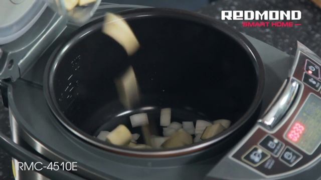 Légumes cuits , avec le Multicuiseur REDMOND RMC-M4510E, recette смотреть онлайн