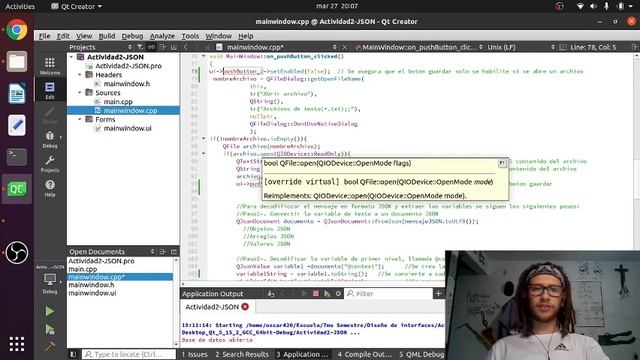 Carga de variables de archivos JSON a una base de datos, mediante QT creaator смотреть онлайн