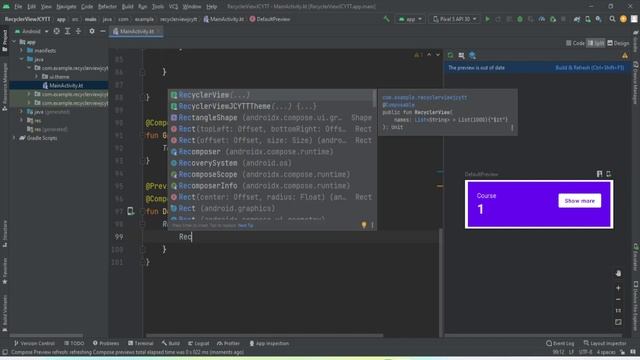 RecyclerView using Jetpack Compose | LazyColumn | Jetpack Compose | 2023 смотреть онлайн