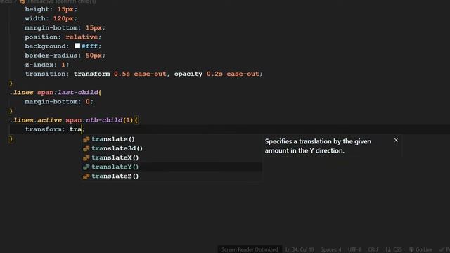 Animated Hamburger Menu icon using HTML CSS & JavaScript смотреть онлайн
