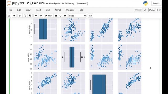 Seaborn PairGrid | Compare PairGrid vs pairplot and use seaborn PairGrid map and map_diag смотреть онлайн