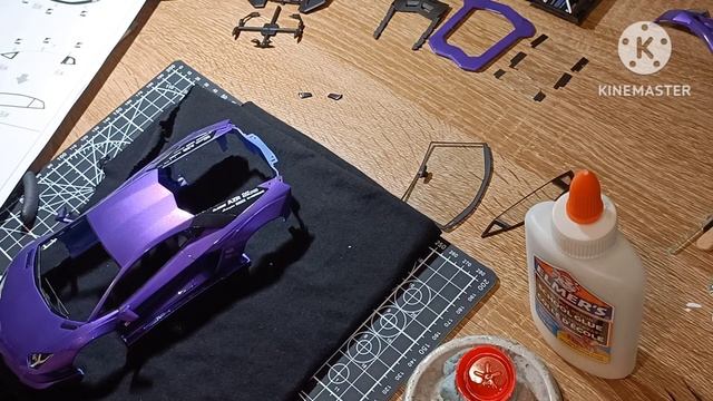 Aoshima LBWK Aventador - Final Assembly!