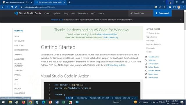 How to download With Install vs code windows 7, 8.1, 10, 11 [By- Rohit's Academy] смотреть онлайн