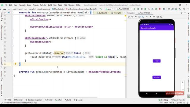 Know about LiveData, MutableLiveData & MediatorLiveData смотреть онлайн