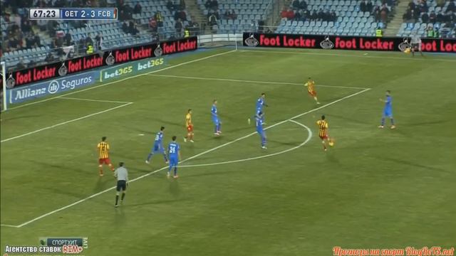 2-4 Getafe - Barcelona GOAL CESC FABREGAS 22/12/13 HD Хетафе-Барселона Фабрегас смотреть онлайн