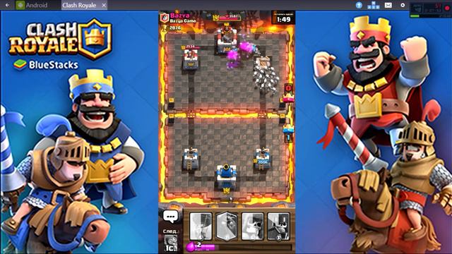 СТРАШНАЯ колода против КРАСИВОЙ Clash Royale Feat Bazya Game By Krash смотреть онлайн