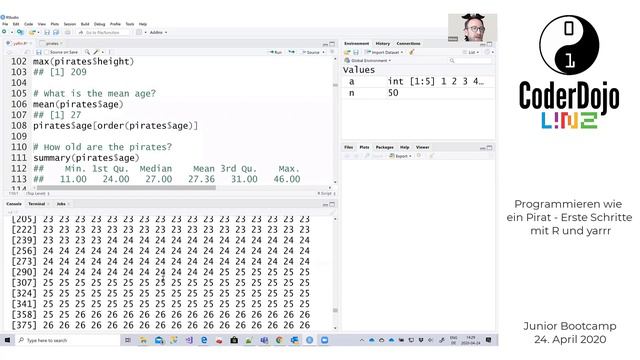 Programmieren wie ein Pirat - Erste Schritte mit R und yarrr (von Markus Ehrenmüller-Jensen) смотреть онлайн