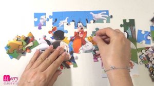 МИККИ МАУС и его Весёлые друзья - Собираем пазл для детей «Mickey Mouse» | Merry Nika