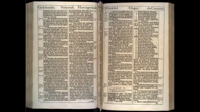 Nehemiah 9~10 | 1611 KJV | Day 144 смотреть онлайн