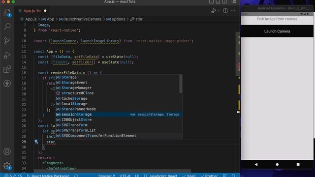 Upload Image from camera || React Native смотреть онлайн
