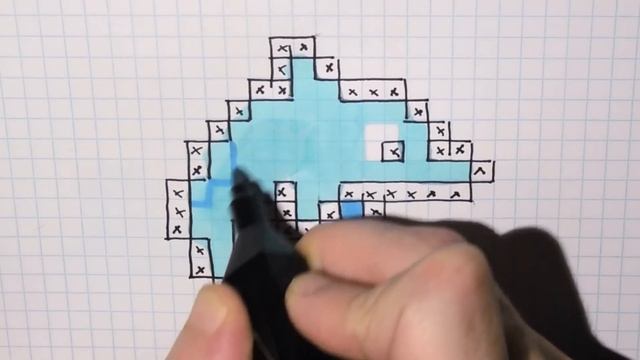 Handmade Pixel Art - How To Draw a Dophin #pixelart смотреть онлайн